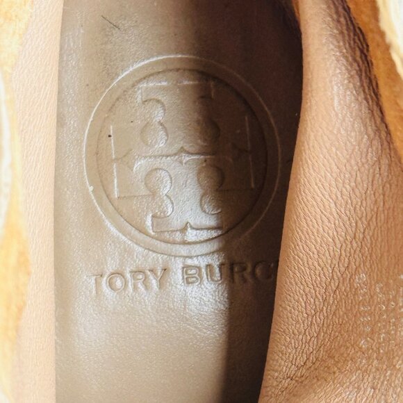 Tory Burch Women's Tan Suede Block Heel Leather Ankle Boots Size 7.5M - Picture 5 of 10